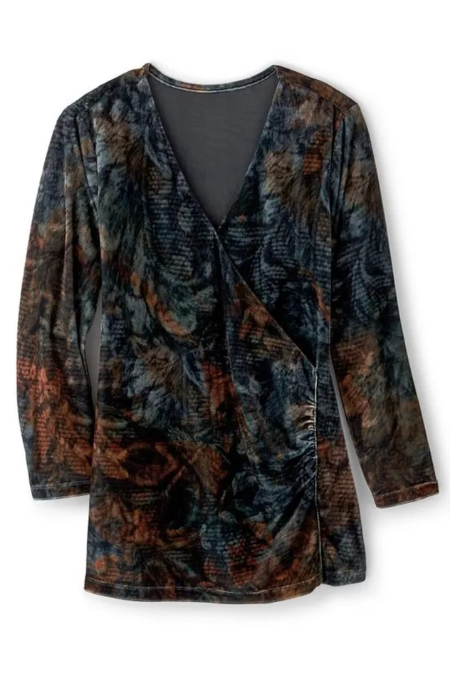 Women Velvet Alyssa Knit Top Sunset Purple Soft Surroundings Tops Women Velvet Alyssa Knit Top Sunset Purple Soft Surroundings Tops