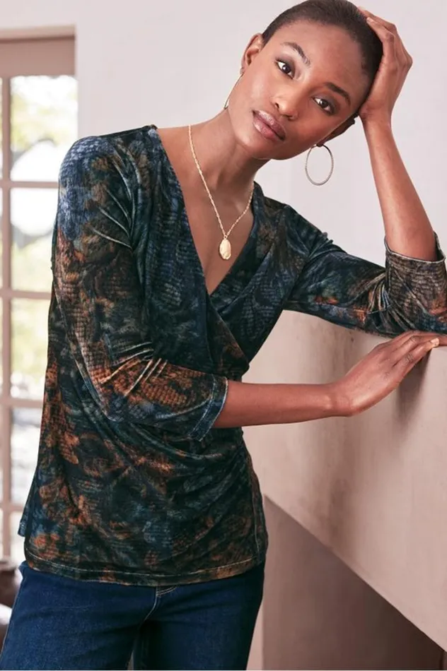 Women Velvet Alyssa Knit Top Sunset Purple Soft Surroundings Tops Women Velvet Alyssa Knit Top Sunset Purple Soft Surroundings Tops