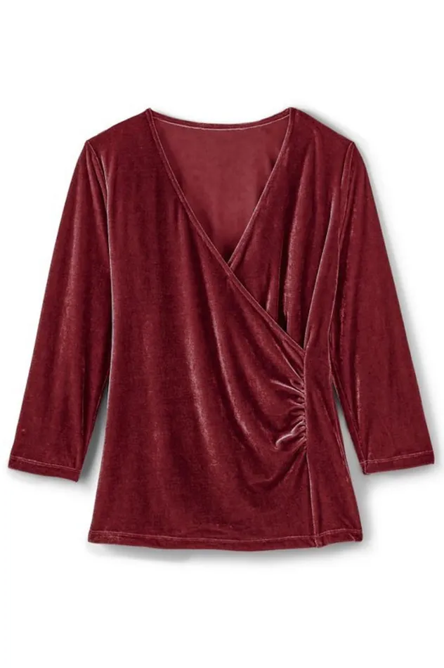 Women Velvet Alyssa Knit Top Sunset Purple Soft Surroundings Tops Women Velvet Alyssa Knit Top Sunset Purple Soft Surroundings Tops
