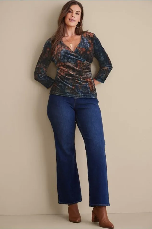 Women Velvet Alyssa Knit Top Sunset Purple Soft Surroundings Tops Women Velvet Alyssa Knit Top Sunset Purple Soft Surroundings Tops