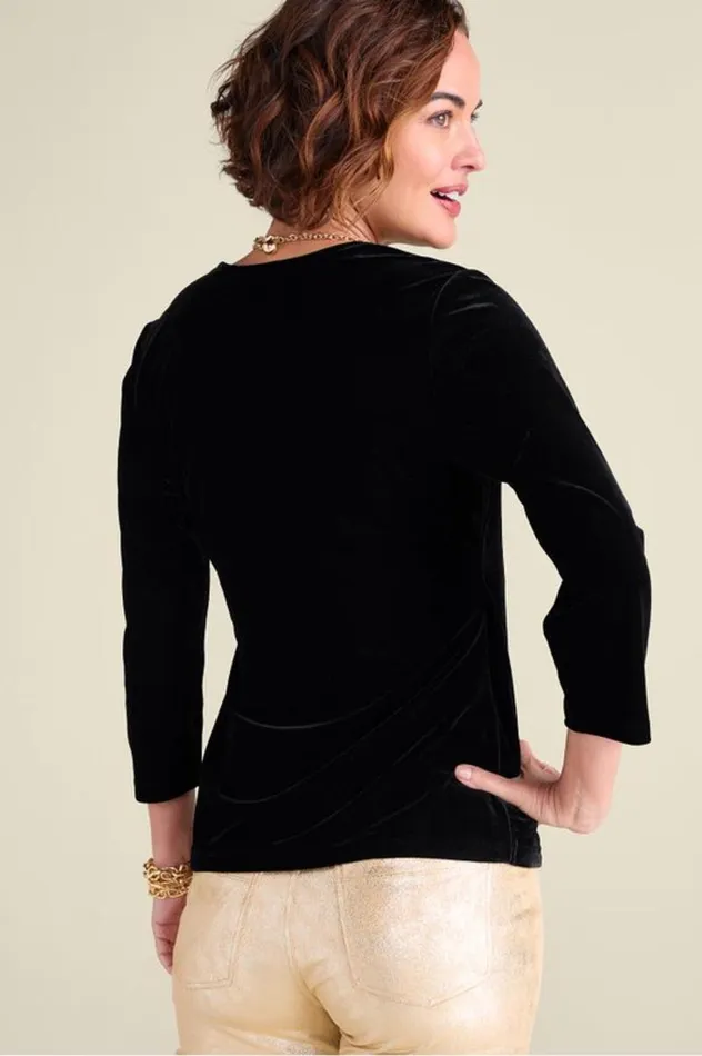 Women Velvet Alyssa Knit Top Sunset Purple Soft Surroundings Tops Women Velvet Alyssa Knit Top Sunset Purple Soft Surroundings Tops