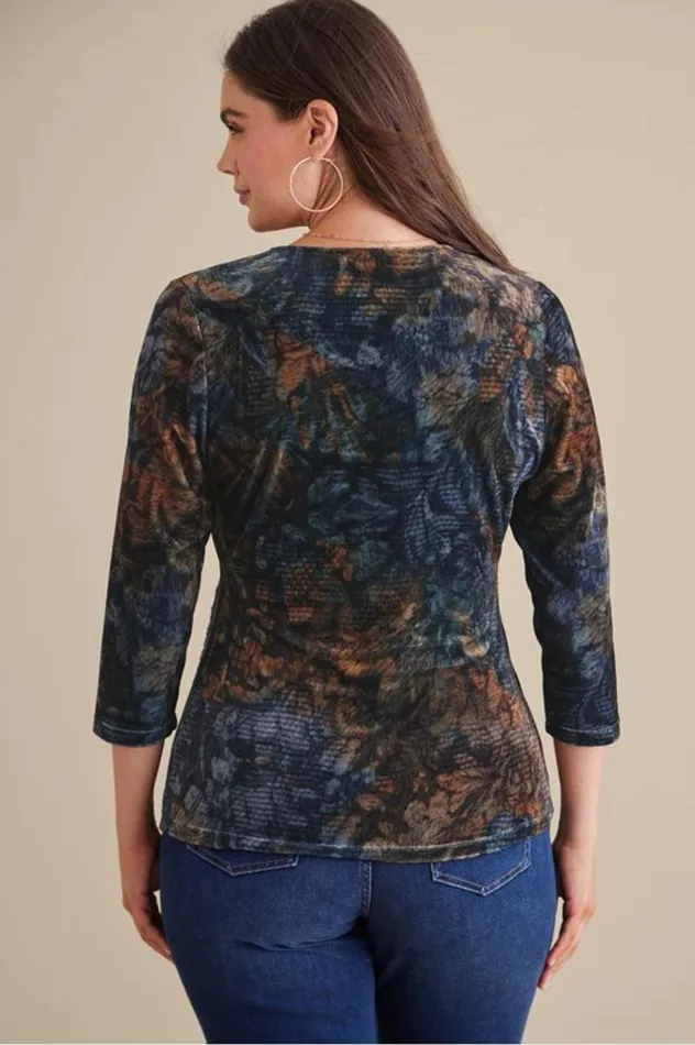 Women Velvet Alyssa Knit Top Sunset Purple Soft Surroundings Tops Women Velvet Alyssa Knit Top Sunset Purple Soft Surroundings Tops