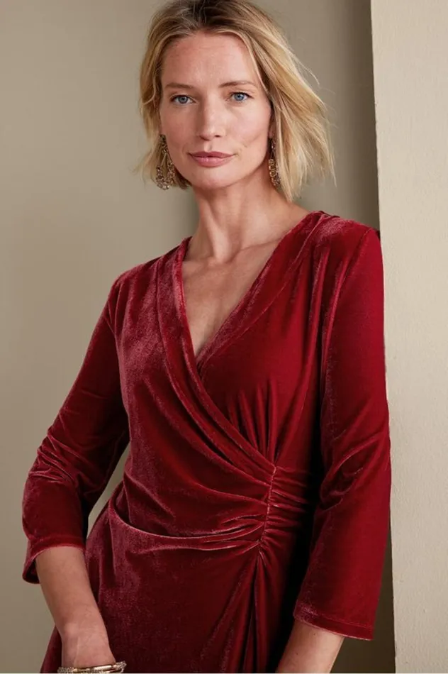 Women Velvet Hyannis Dress Red Dahlia Soft Surroundings Dresses Women Velvet Hyannis Dress Red Dahlia Soft Surroundings Dresses