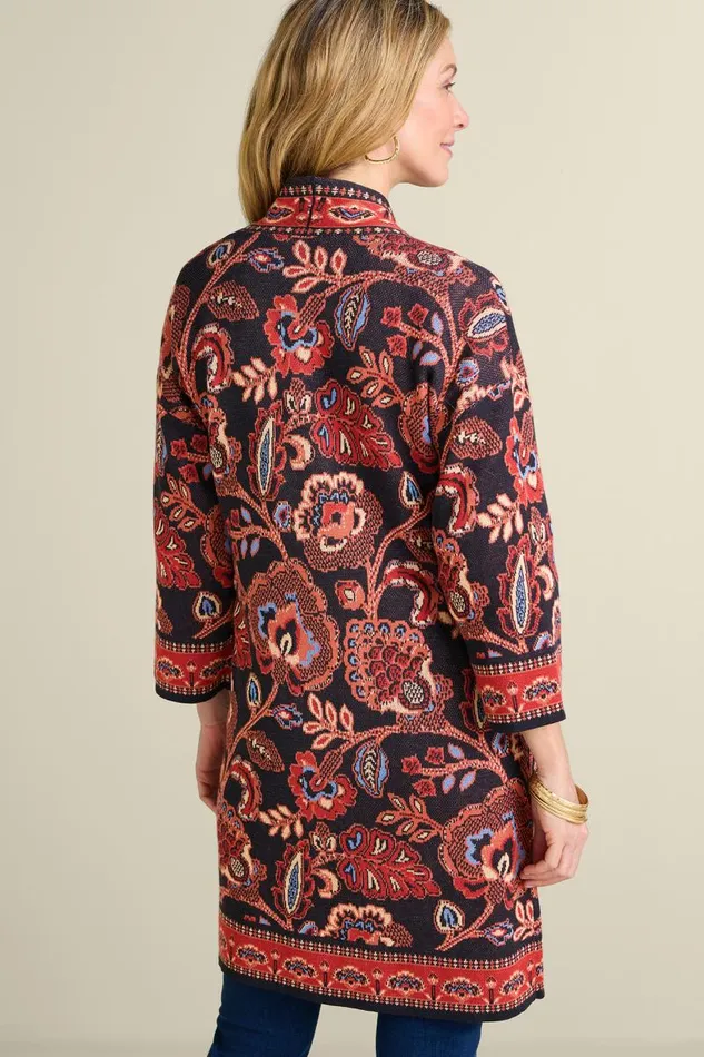 Women Vitrine Jacquard Cardigan Fall Garden Soft Surroundings Tops Women Vitrine Jacquard Cardigan Fall Garden Soft Surroundings Tops