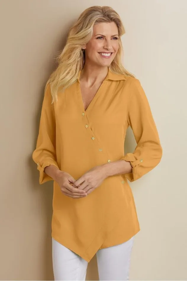 Women Washed Tencel Tunic Light Wash Denim Soft Surroundings Tops Women Washed Tencel Tunic Light Wash Denim Soft Surroundings Tops