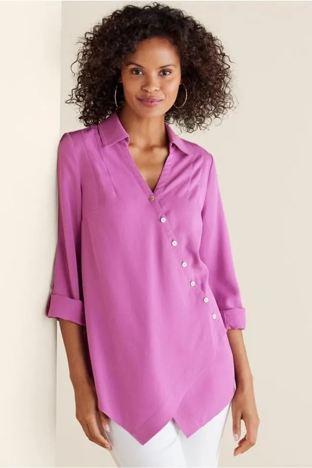 Women Washed Tencel Tunic Light Wash Denim Soft Surroundings Tops Women Washed Tencel Tunic Light Wash Denim Soft Surroundings Tops