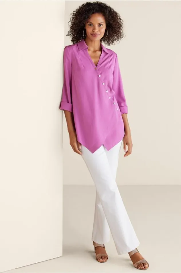 Women Washed Tencel Tunic Light Wash Denim Soft Surroundings Tops Women Washed Tencel Tunic Light Wash Denim Soft Surroundings Tops