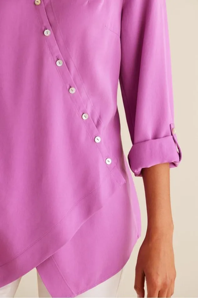 Women Washed Tencel Tunic Light Wash Denim Soft Surroundings Tops Women Washed Tencel Tunic Light Wash Denim Soft Surroundings Tops