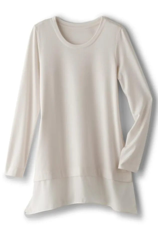 Women Willa Layered Tunic Black Soft Surroundings Tops Women Willa Layered Tunic Black Soft Surroundings Tops