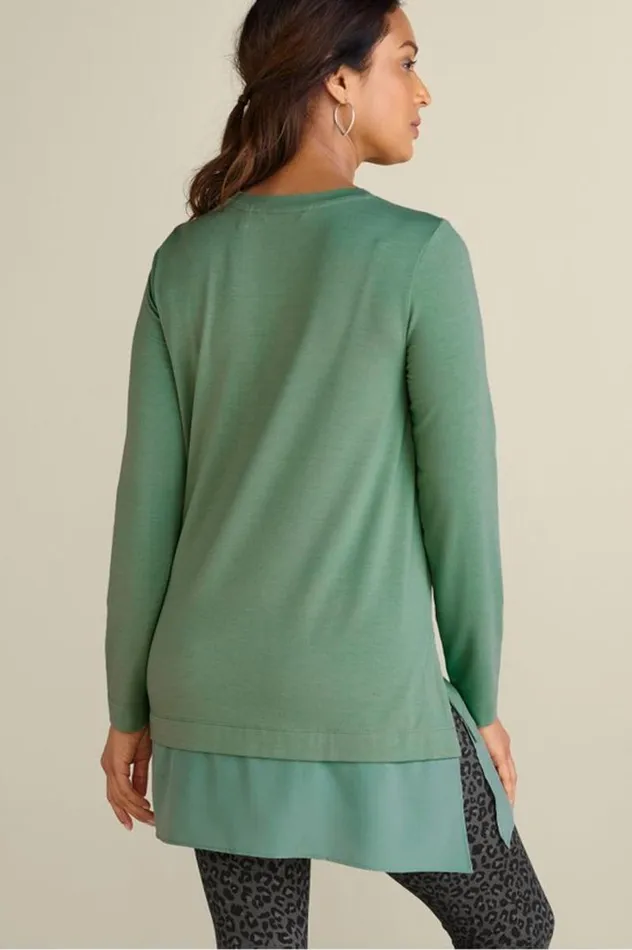 Women Willa Layered Tunic Black Soft Surroundings Tops Women Willa Layered Tunic Black Soft Surroundings Tops