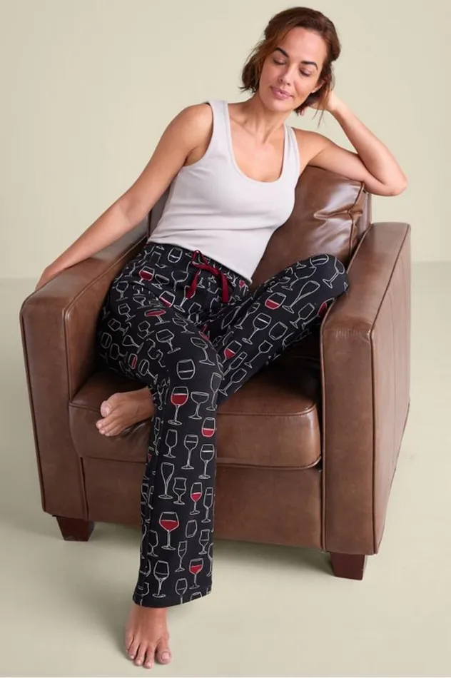 Women Wine Down Sleep Pants Wine Down Soft Surroundings Sleepwear and Lounge