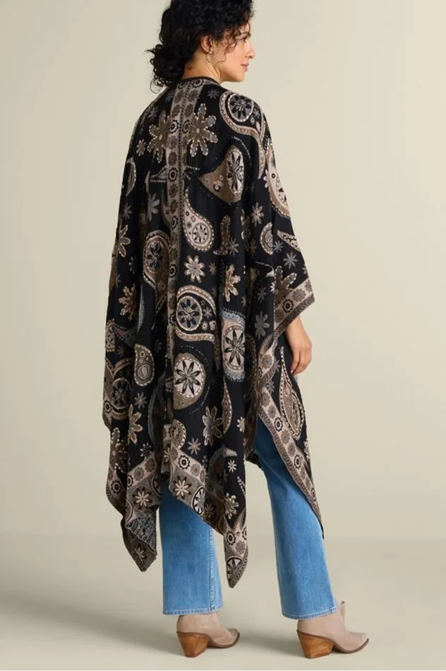 Women Yasmin Embroidered Wrap Black Multi Soft Surroundings Toppers Women Yasmin Embroidered Wrap Black Multi Soft Surroundings Toppers