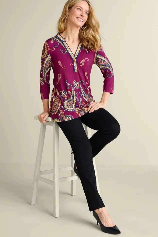 Women Zennia Printed Tunic Osteria Scarf Soft Surroundings Tops Women Zennia Printed Tunic Osteria Scarf Soft Surroundings Tops
