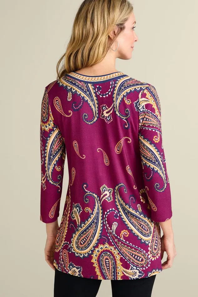 Women Zennia Printed Tunic Osteria Scarf Soft Surroundings Tops Women Zennia Printed Tunic Osteria Scarf Soft Surroundings Tops
