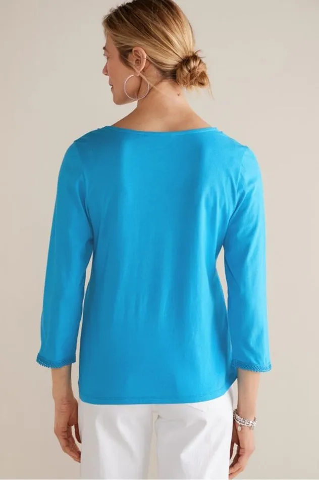 Women Zoey Tee Sunkist Coral Soft Surroundings Tops Women Zoey Tee Sunkist Coral Soft Surroundings Tops