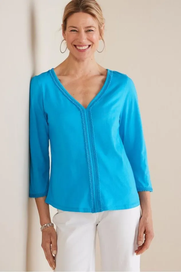 Women Zoey Tee Sunkist Coral Soft Surroundings Tops Women Zoey Tee Sunkist Coral Soft Surroundings Tops