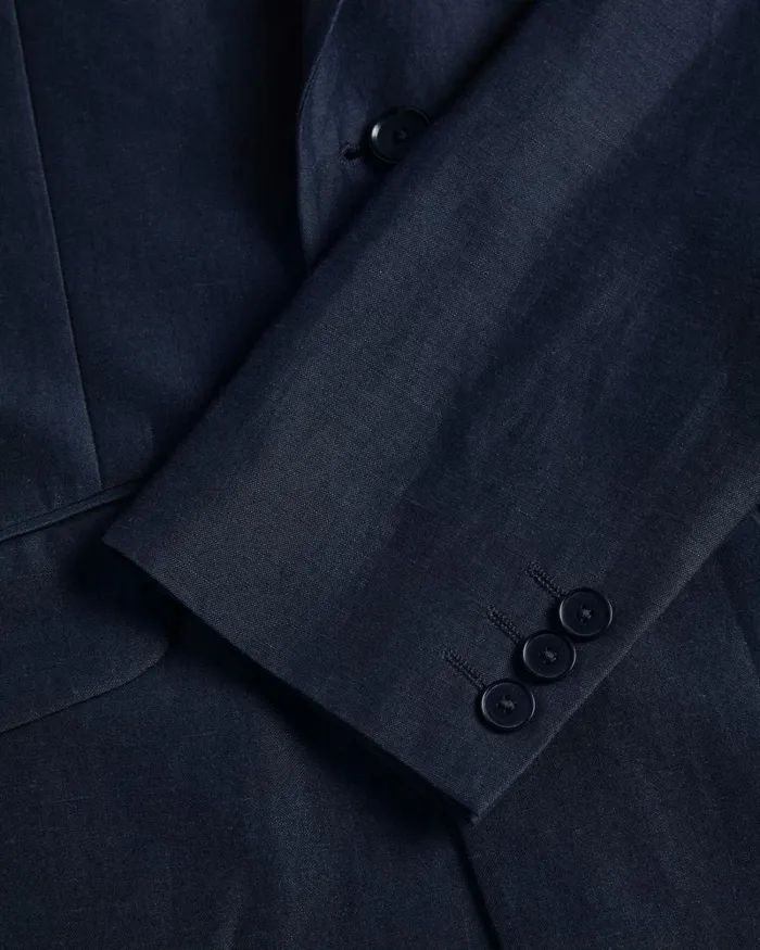 Wool And Linen Blazer Navy Men Ted Baker Clothing Wool And Linen Blazer Navy Men Ted Baker Clothing