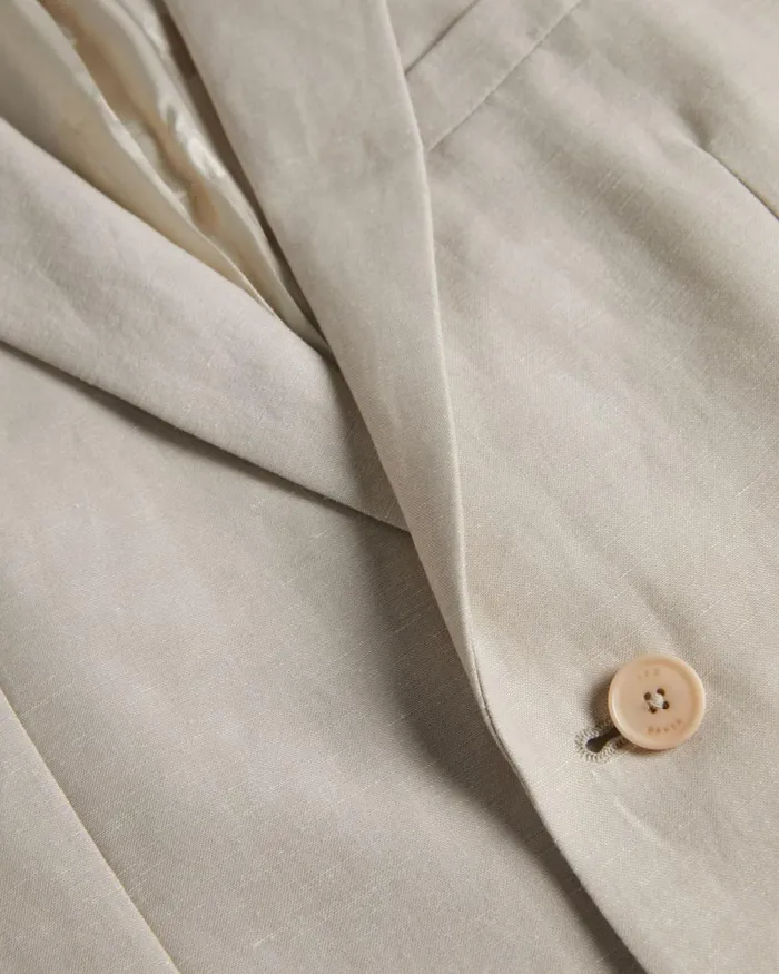 Wool And Linen Blazer Stone Men Ted Baker Clothing Wool And Linen Blazer Stone Men Ted Baker Clothing