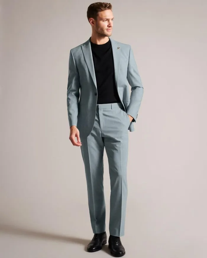 Wool Blend Suit Trousers Light Gray Men Ted Baker Clothing Wool Blend Suit Trousers Light Gray Men Ted Baker Clothing