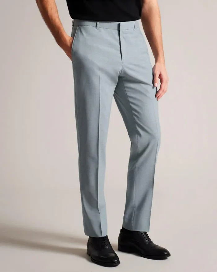 Wool Blend Suit Trousers Light Gray Men Ted Baker Clothing Wool Blend Suit Trousers Light Gray Men Ted Baker Clothing