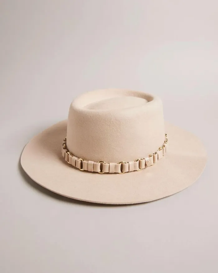 Wool Fedora Camel Women Ted Baker Hats