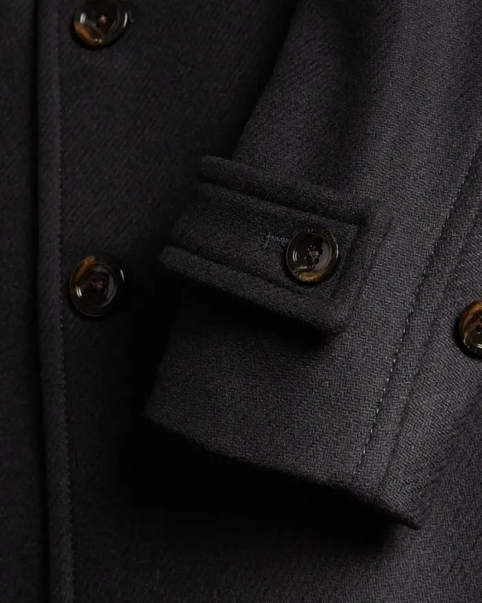 Wool Peacoat Black Men Ted Baker Coats and Jackets Wool Peacoat Black Men Ted Baker Coats and Jackets