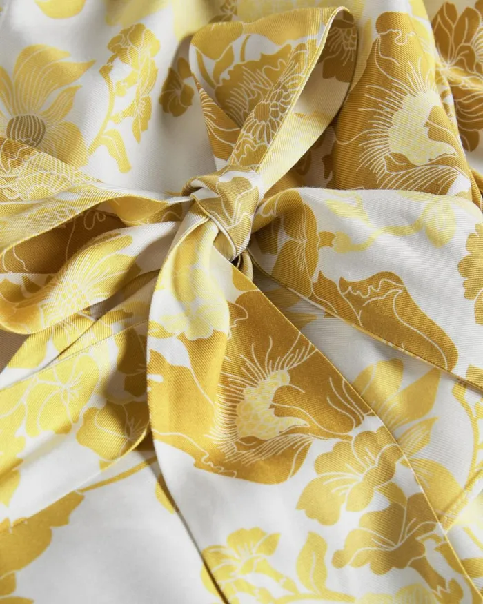 Wrap Top With Blouson Full Sleeve Yellow Women Ted Baker Tops and TShirts Wrap Top With Blouson Full Sleeve Yellow Women Ted Baker Tops and TShirts