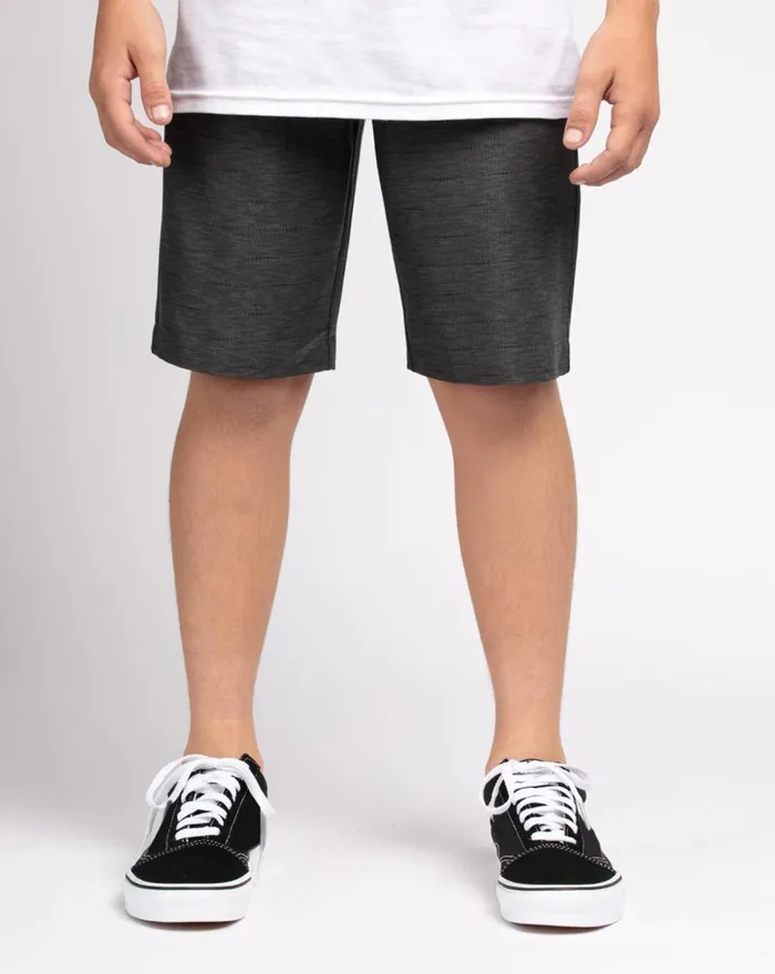 Youth Youth Bottoms TravisMathew CONNECTED YOUTH SHORT Grey Pinstripe