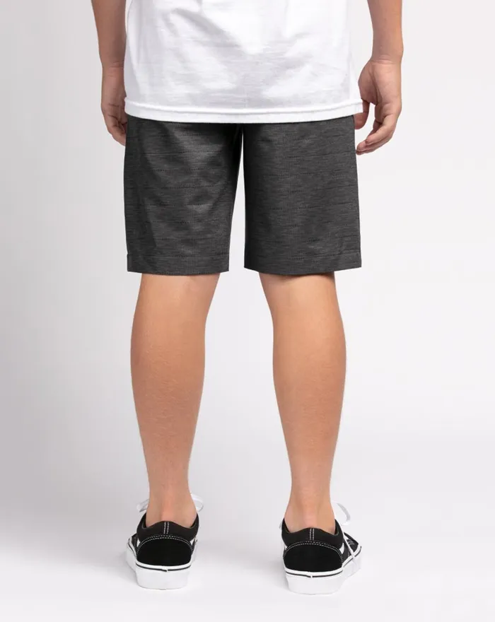 Youth Youth Bottoms TravisMathew CONNECTED YOUTH SHORT Grey Pinstripe