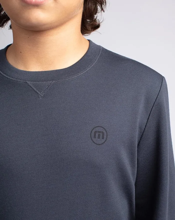 Youth Youth Tops TravisMathew FINK YOUTH CREWNECK Blue Nightsvintage Indigo