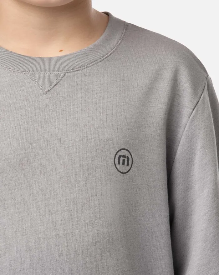 Youth Youth Tops TravisMathew FINK YOUTH CREWNECK Heather Grey