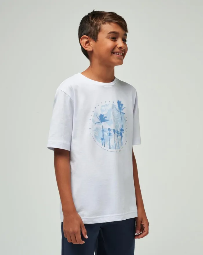 Youth Youth Tops TravisMathew FOAM PATHS YOUTH TEE White Youth Youth Tops TravisMathew FOAM PATHS YOUTH TEE White