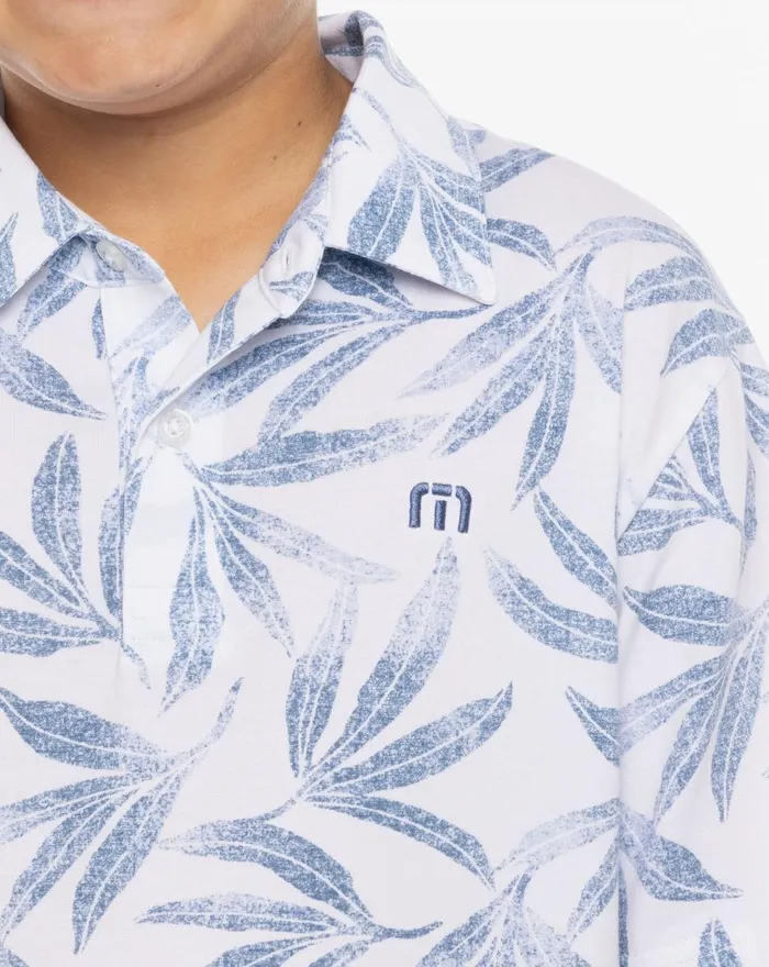 Youth Youth Tops TravisMathew GULF OF MEXICO YOUTH POLO White