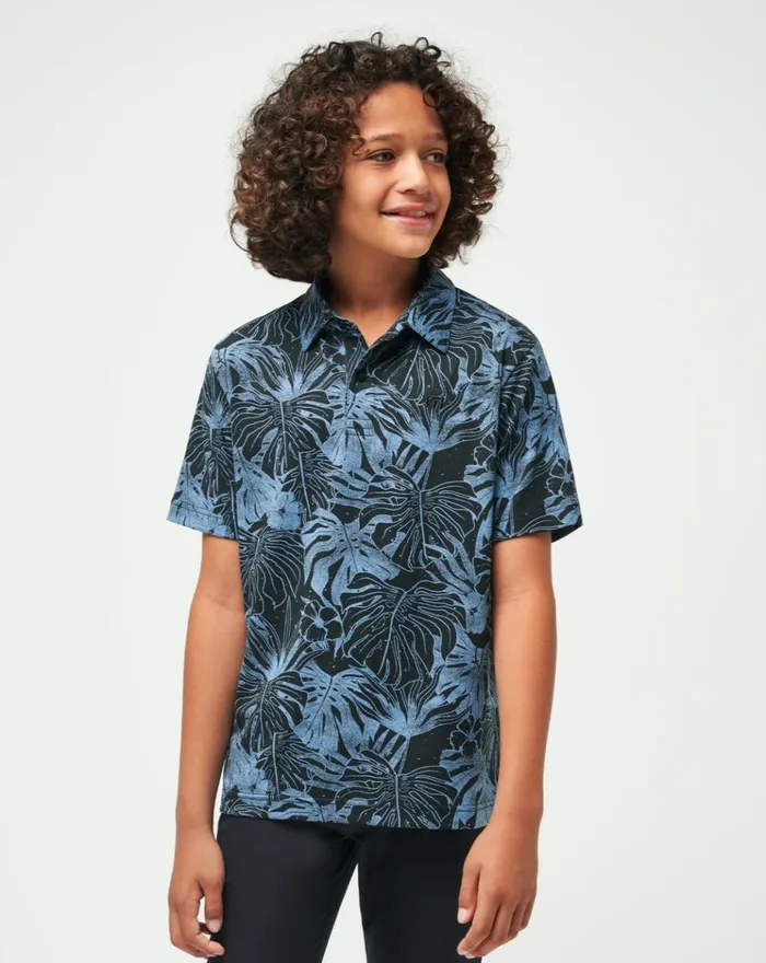 Youth Youth Tops TravisMathew MAINLANDERS YOUTH POLO Black