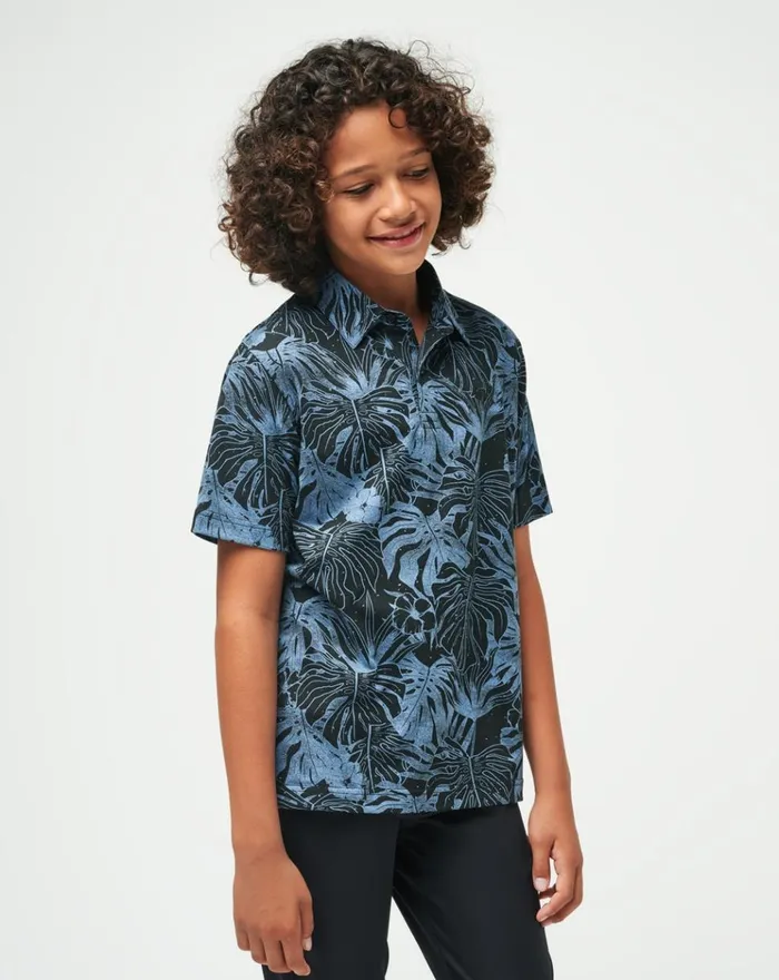 Youth Youth Tops TravisMathew MAINLANDERS YOUTH POLO Black
