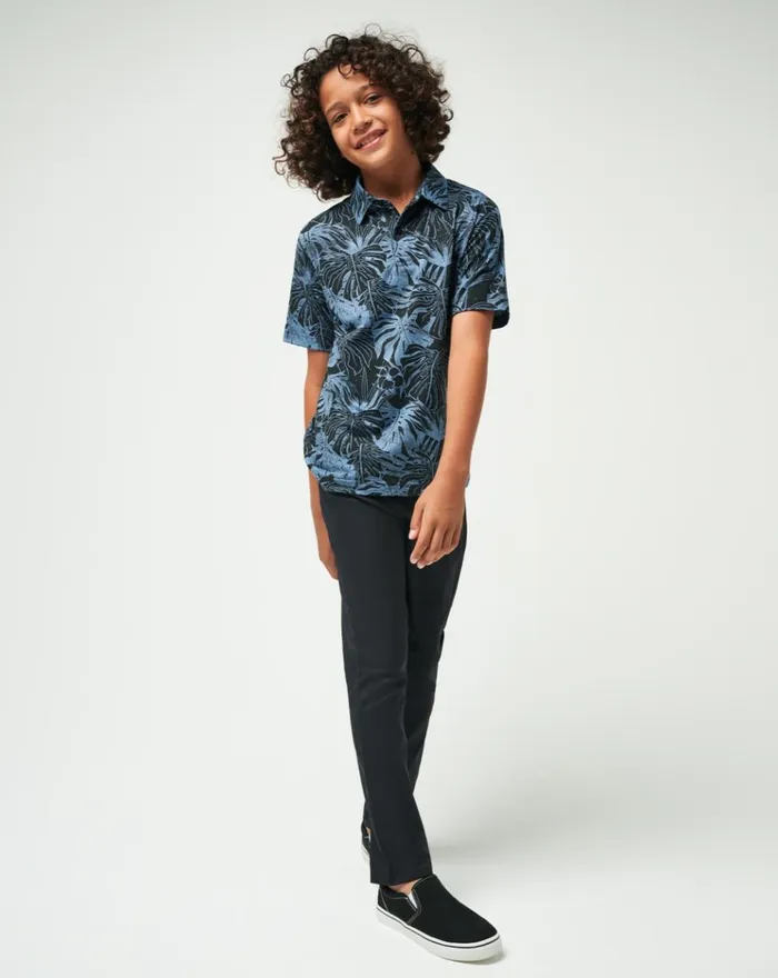 Youth Youth Tops TravisMathew MAINLANDERS YOUTH POLO Black