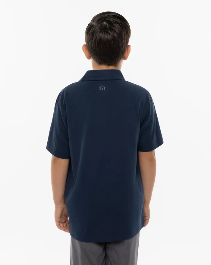 Youth Youth Tops TravisMathew PIER RUNNER YOUTH POLO Total Eclipse