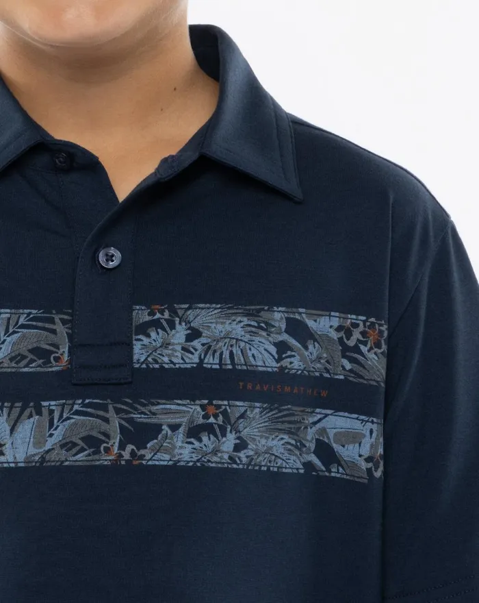 Youth Youth Tops TravisMathew PIER RUNNER YOUTH POLO Total Eclipse