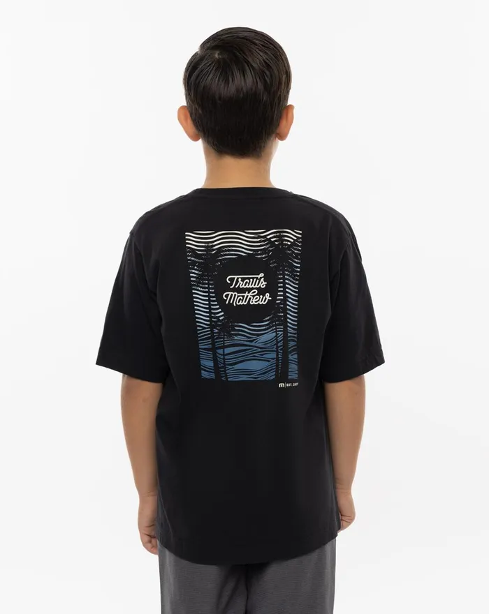 Youth Youth Tops TravisMathew PROBLEM FREE YOUTH TEE Black
