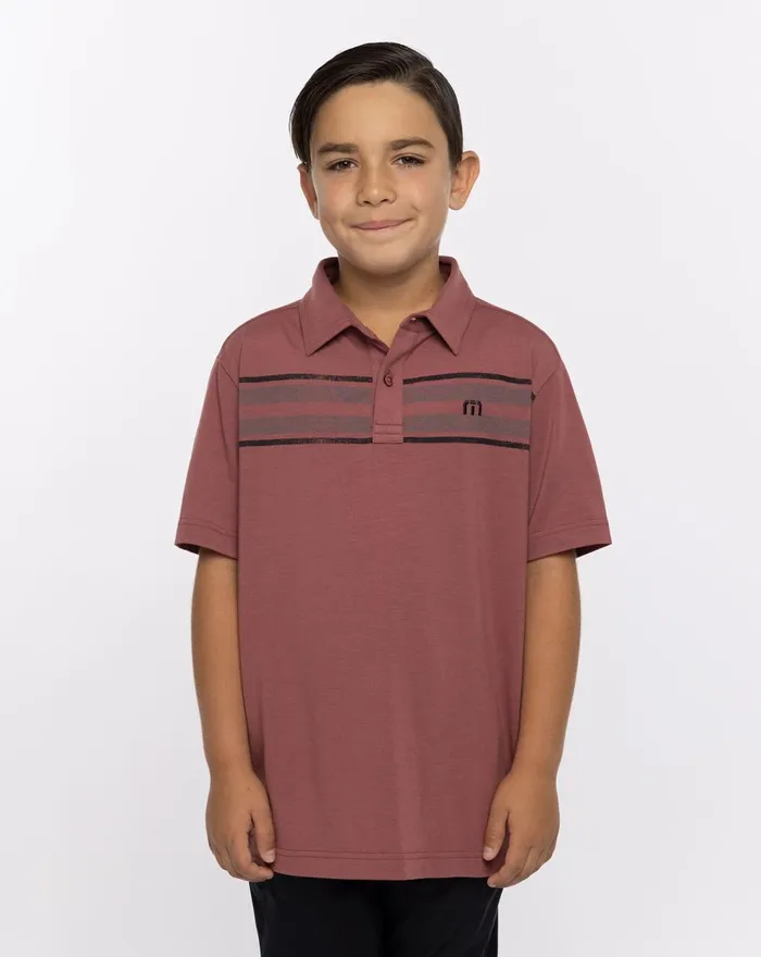 Youth Youth Tops TravisMathew RED RIVER YOUTH POLO Roan Rouge