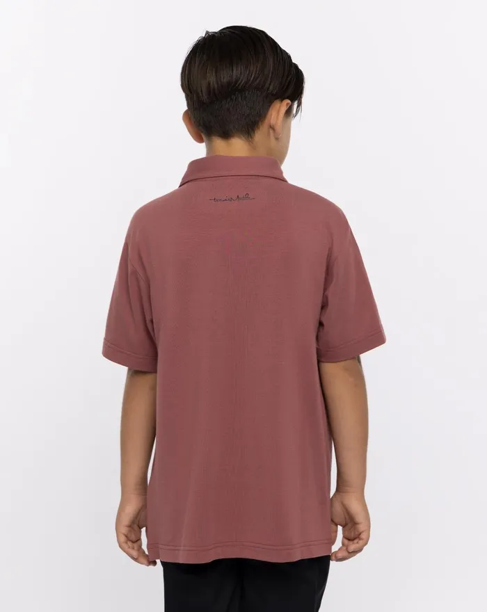 Youth Youth Tops TravisMathew RED RIVER YOUTH POLO Roan Rouge