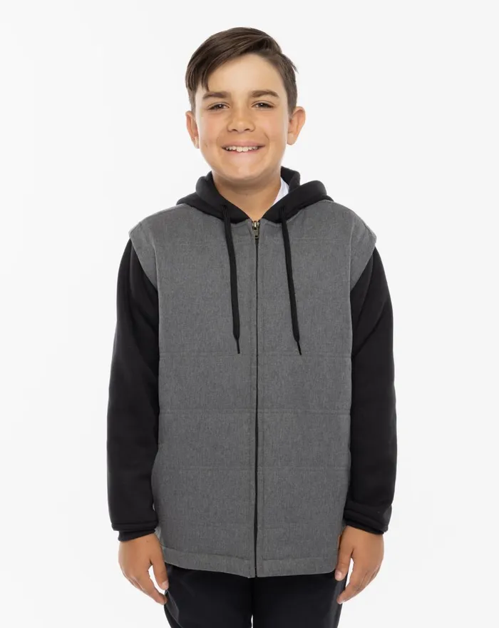 Youth Youth Tops TravisMathew SCAVENGER YOUTH JACKET Heather Dark Grey