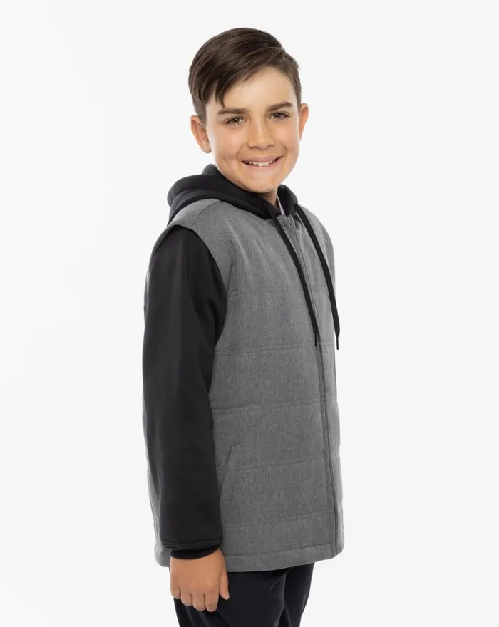 Youth Youth Tops TravisMathew SCAVENGER YOUTH JACKET Heather Dark Grey