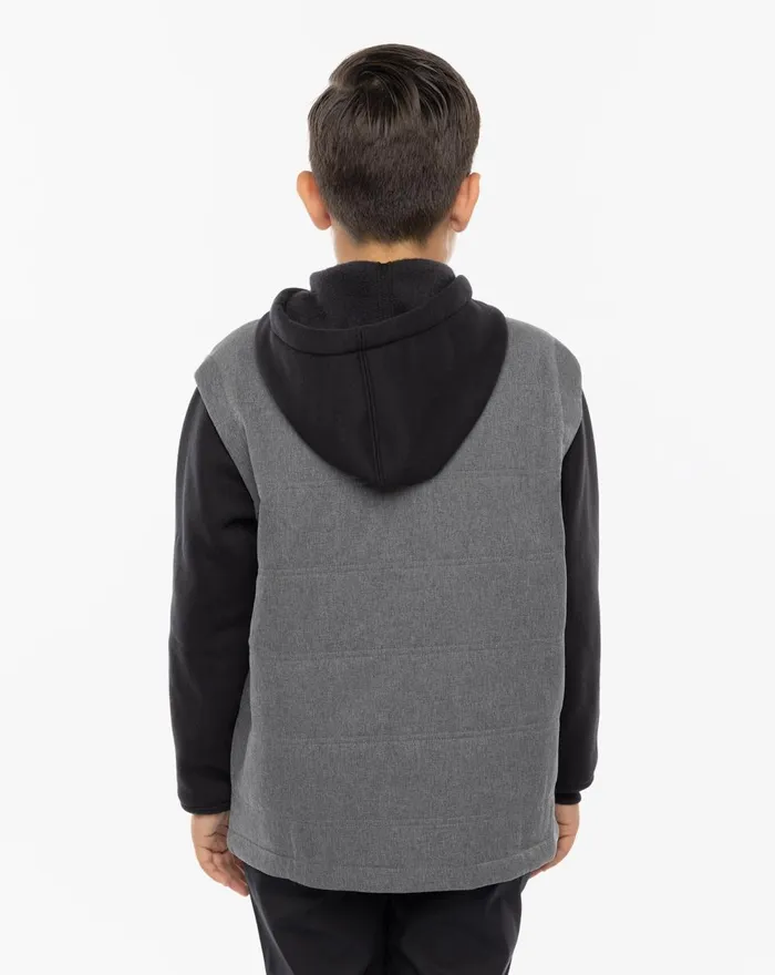 Youth Youth Tops TravisMathew SCAVENGER YOUTH JACKET Heather Dark Grey