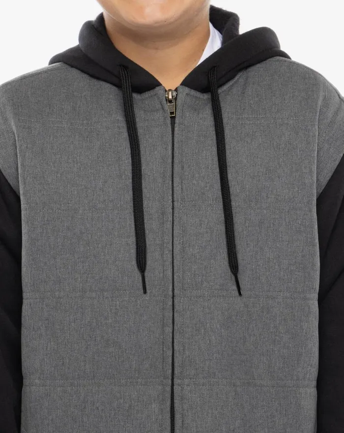 Youth Youth Tops TravisMathew SCAVENGER YOUTH JACKET Heather Dark Grey