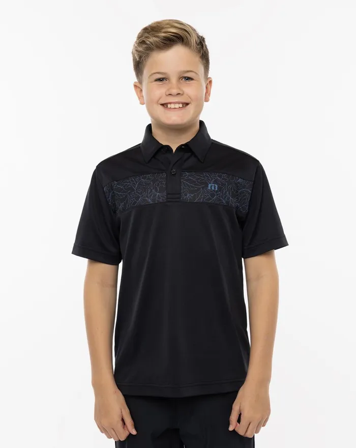 Youth Youth Tops TravisMathew SECLUDED BEACH YOUTH POLO Black