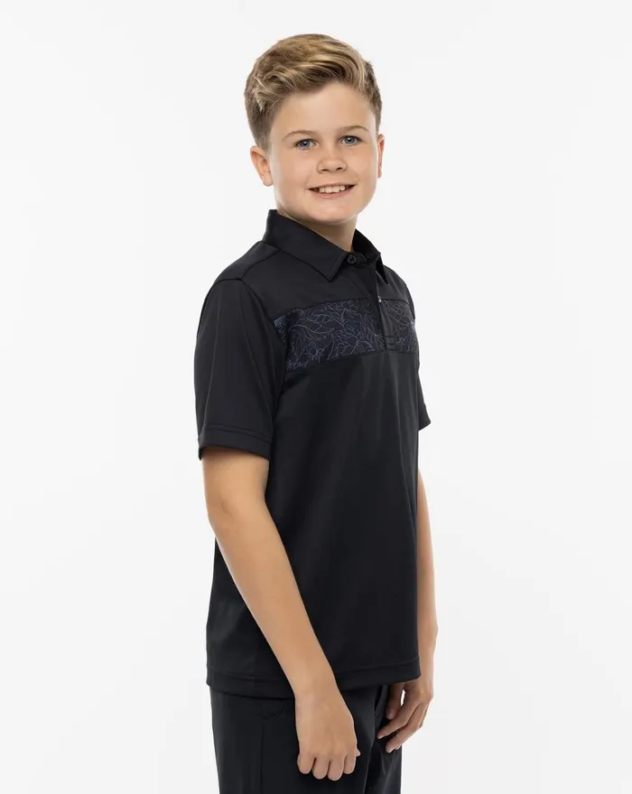 Youth Youth Tops TravisMathew SECLUDED BEACH YOUTH POLO Black
