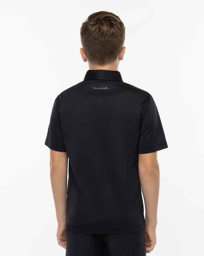 Youth Youth Tops TravisMathew SECLUDED BEACH YOUTH POLO Black