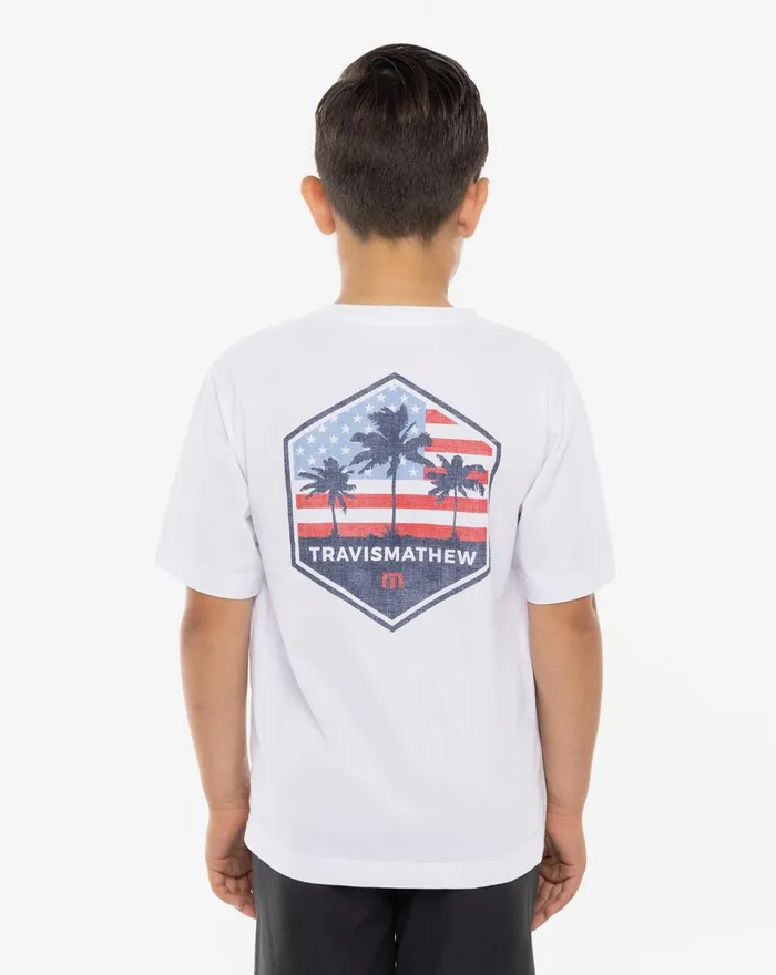 Youth Youth Tops TravisMathew SKY ROCKET YOUTH TEE White