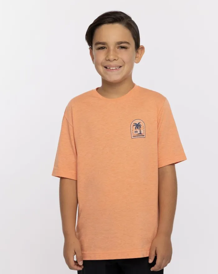 Youth Youth Tops TravisMathew SPANISH VILLA YOUTH TEE Heather Melon
